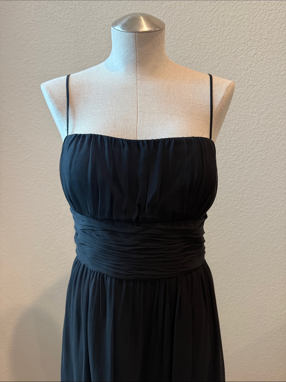 London Times Black Spaghetti-Strap Mini Dress - Picture 3 of 13